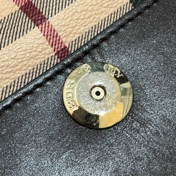 BURBERRY Haymarket Check Canvas Small Paisley Crossbody Bag - Picture 7 of 16